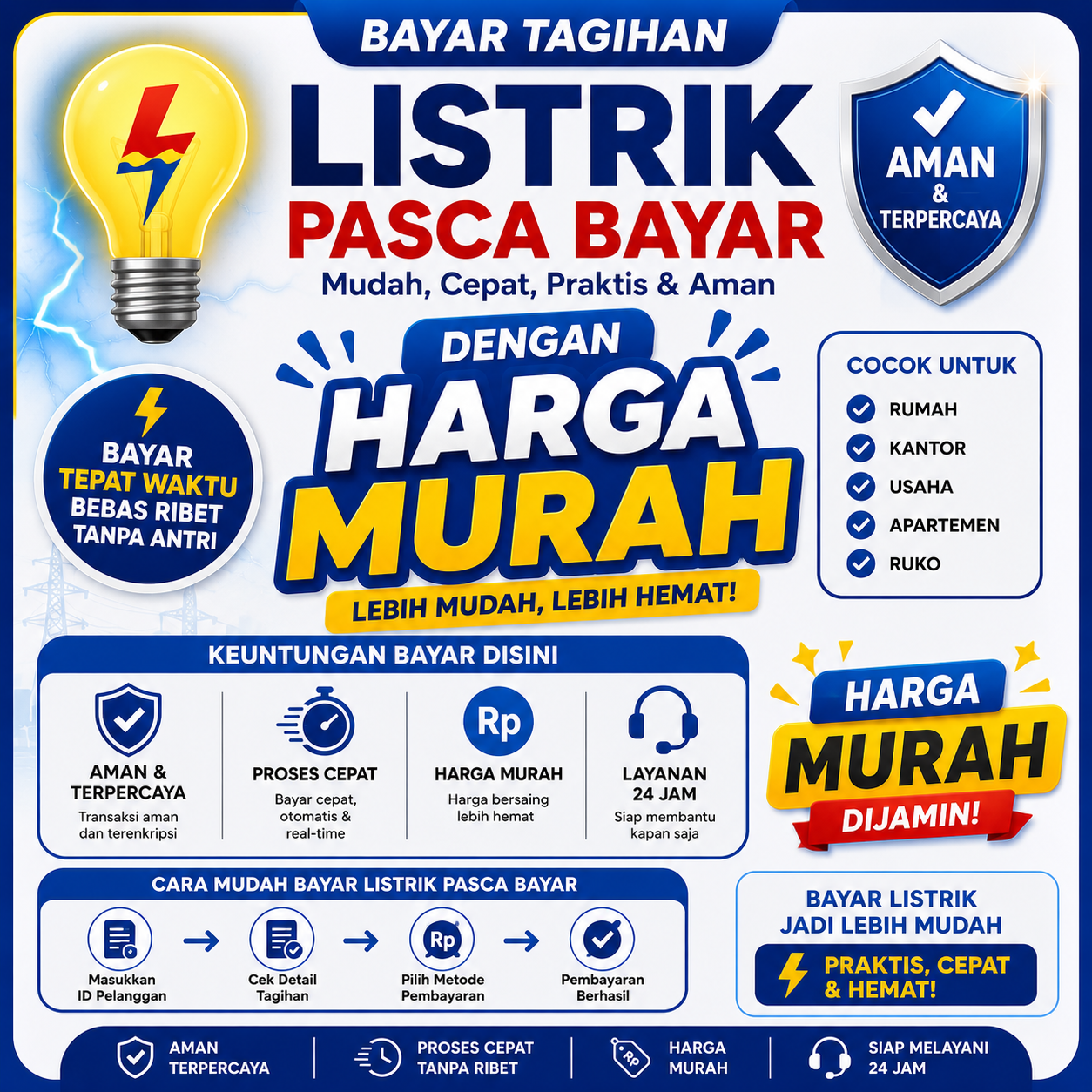 Pembayaran Tagihan Listrik Pasca Bayar